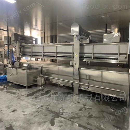 鸡爪解冻清洗蒸煮加工设备